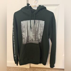 Taylor Swift Forest Photo Pullover Hoodie - Forest Green